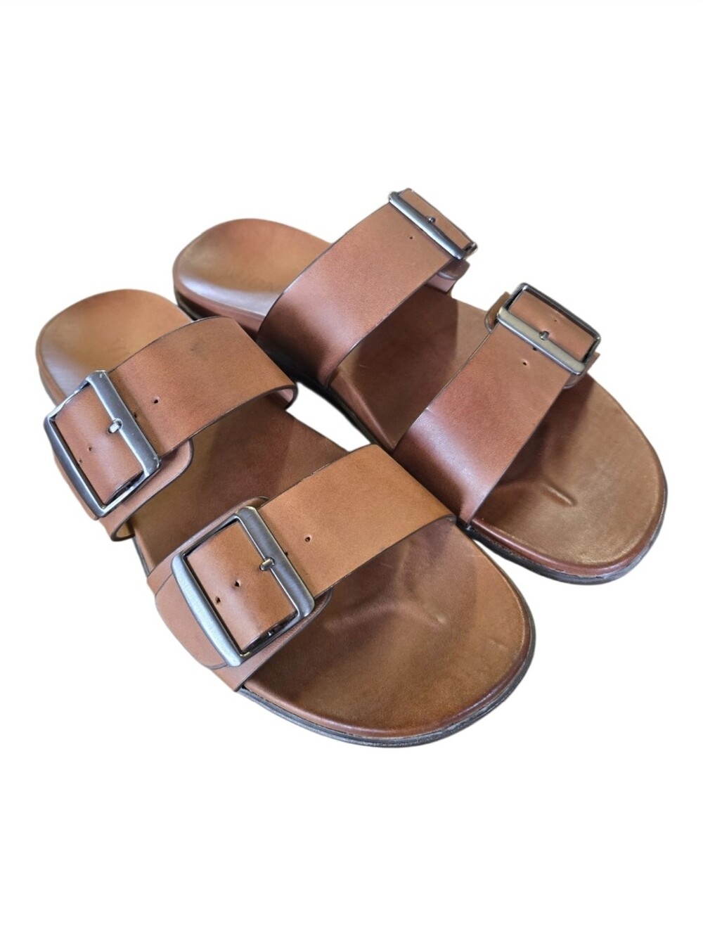 Vionic Charlie Men’s Leather Buckle Slide Sandals